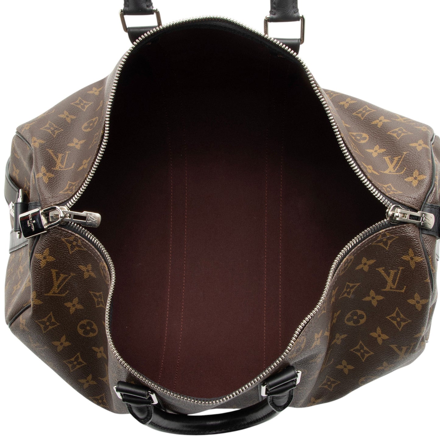 Louis Vuitton Monogram Canvas Macassar Keepall Bandouliere 45 Duffle