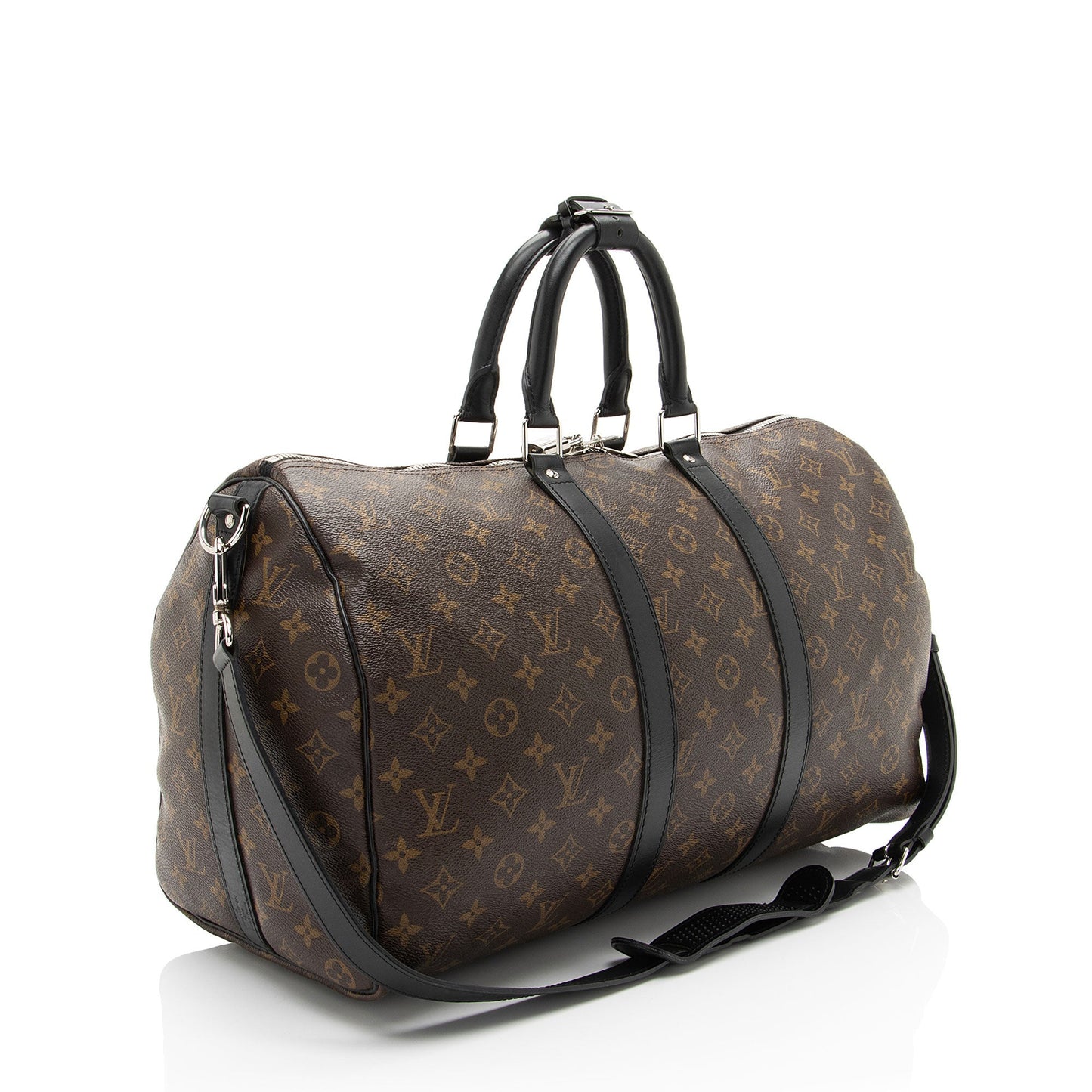 Louis Vuitton Monogram Canvas Macassar Keepall Bandouliere 45 Duffle