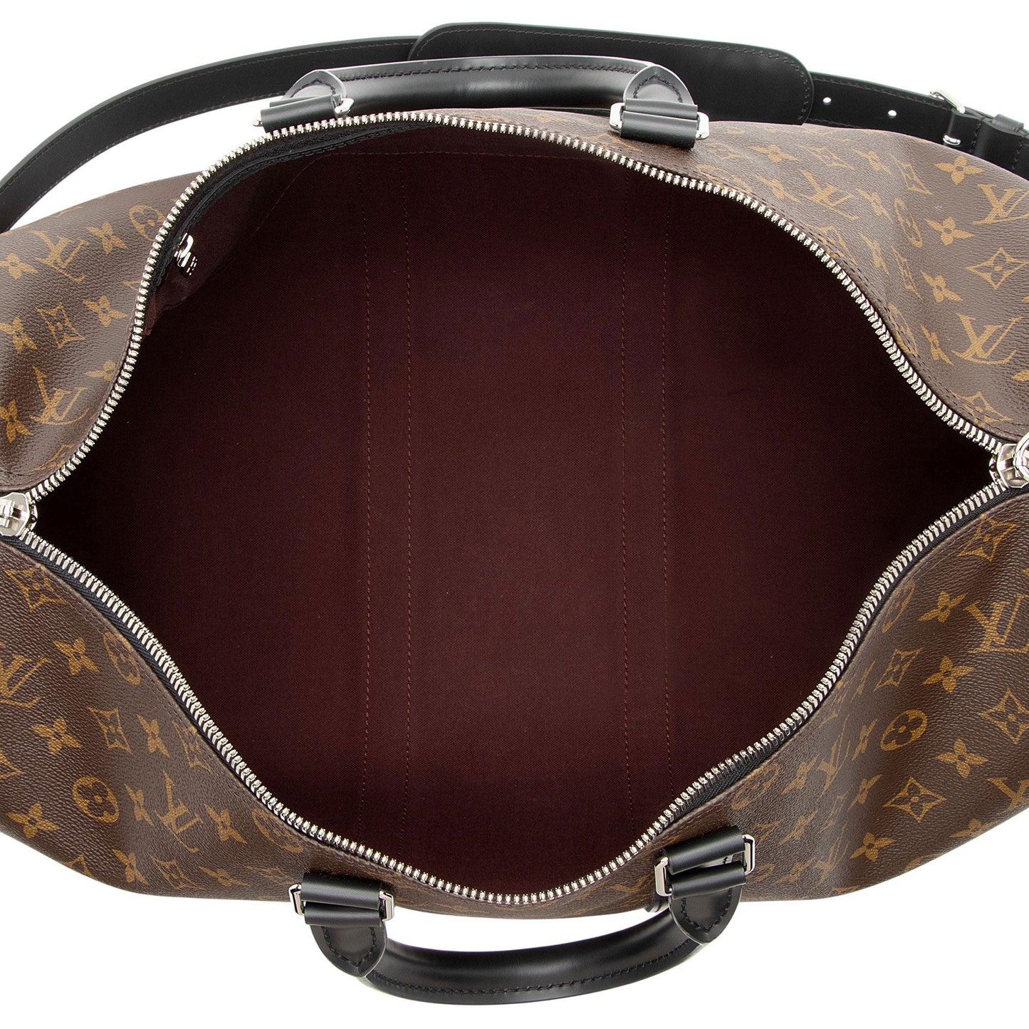 Louis Vuitton Monogram Canvas Macassar Keepall Bandouliere 45 Duffle