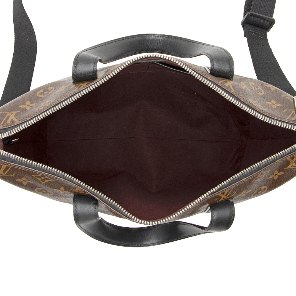 Louis Vuitton Monogram Canvas Macassar Kitan Tote (SHF-20598)
