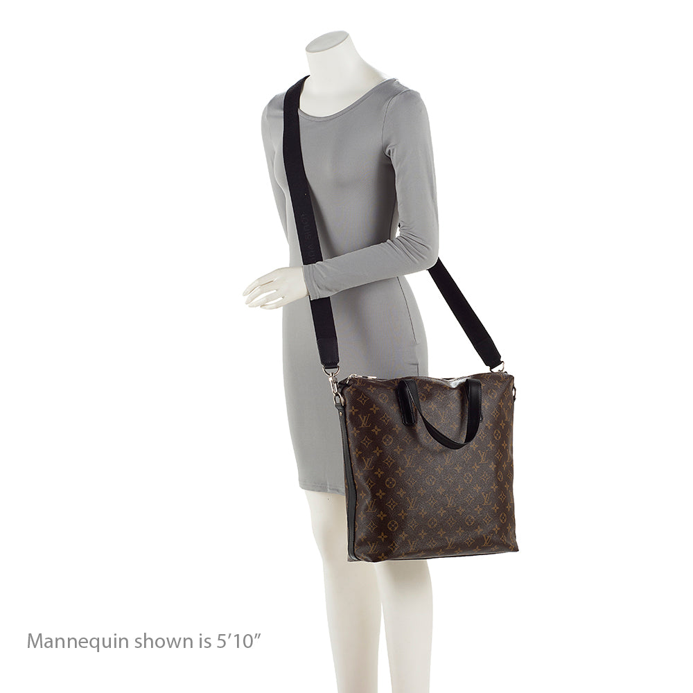 Louis Vuitton Monogram Canvas Macassar Kitan Tote (SHF-20598)