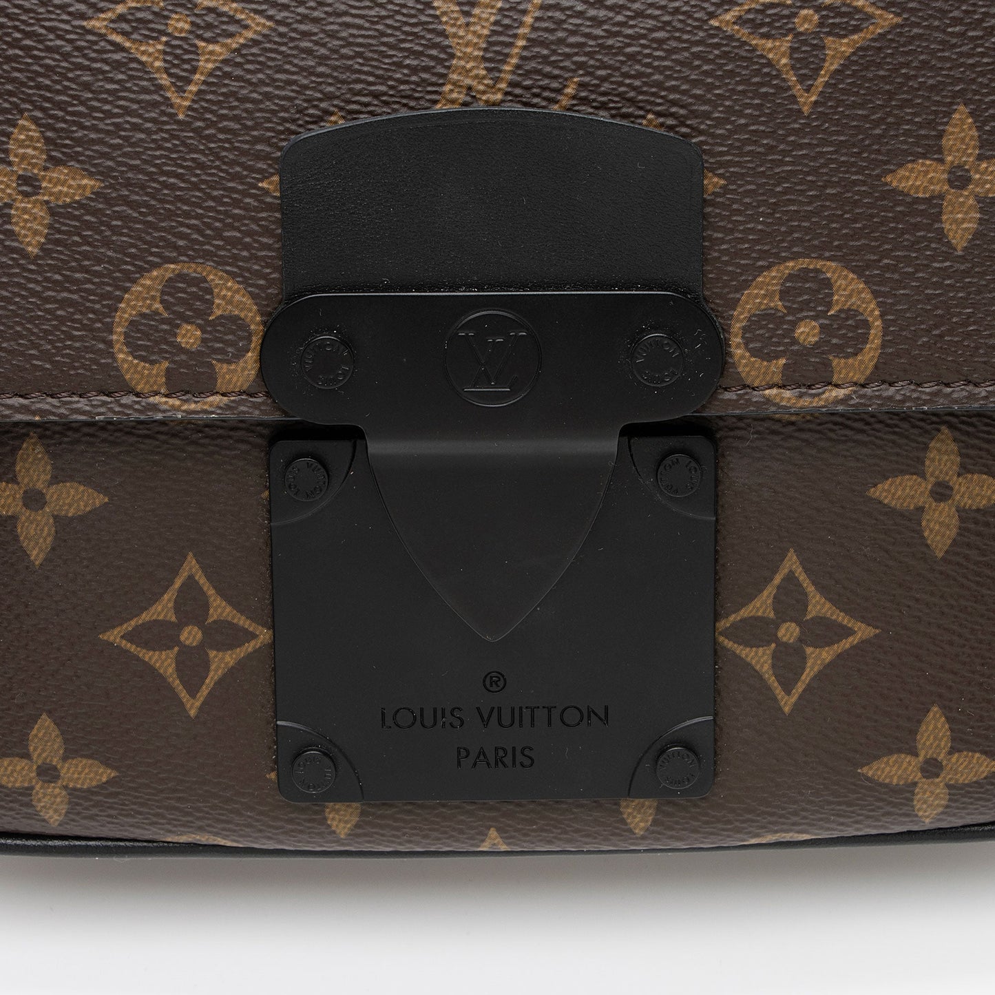 Louis Vuitton Monogram Canvas Macassar S Lock Sling Bag