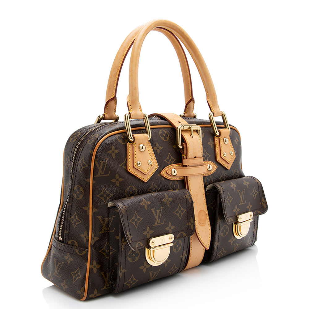 Louis Vuitton Monogram Canvas Manhattan GM Satchel (SHF-21649)