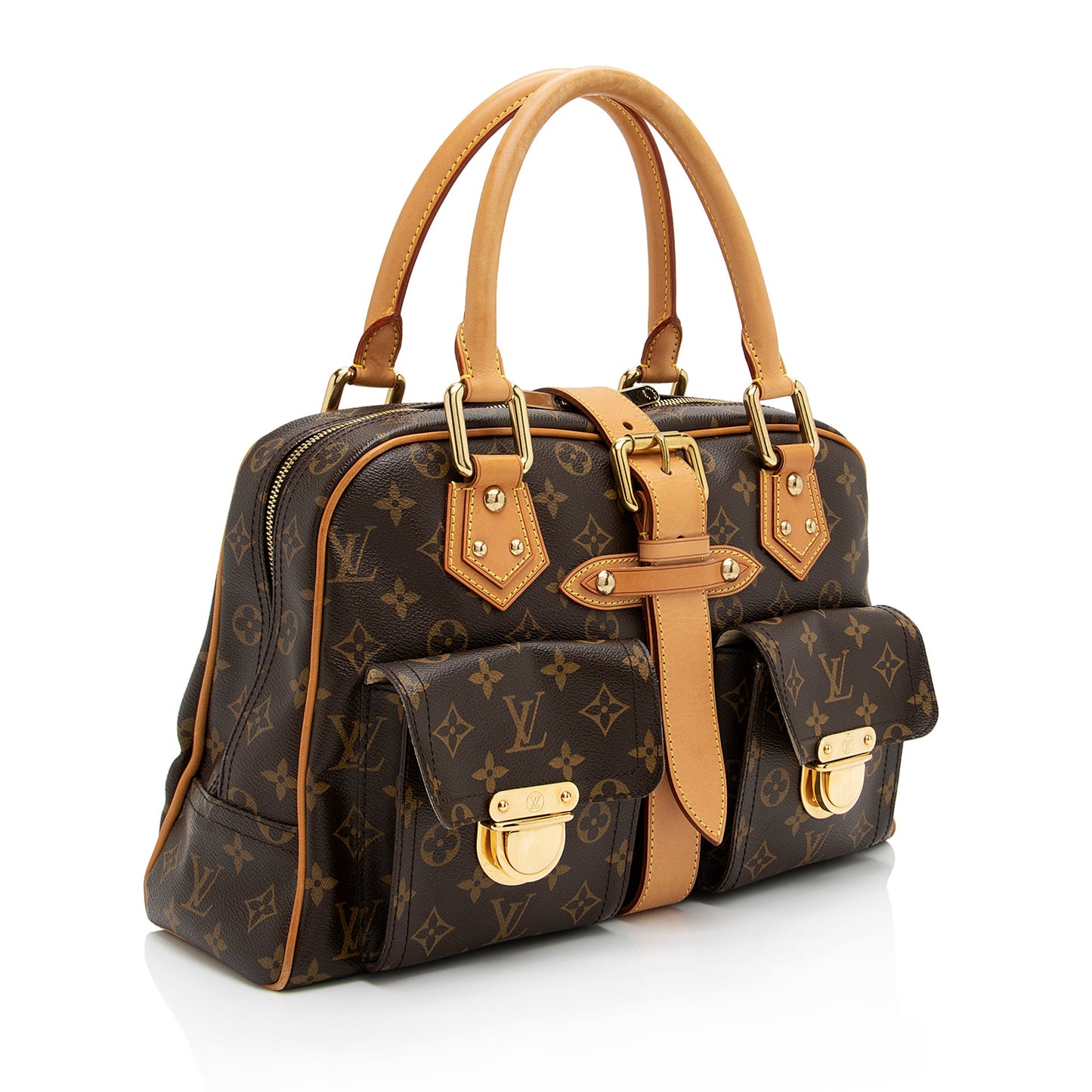 Louis Vuitton Monogram Canvas Manhattan GM Satchel (SHF-23297)