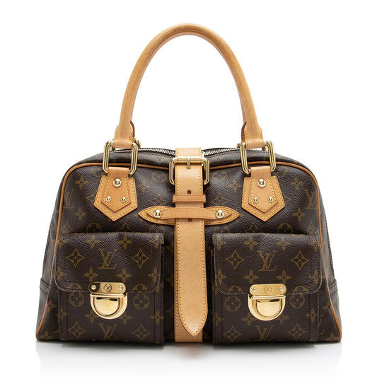 Louis Vuitton Monogram Canvas Manhattan GM Satchel (SHF-23430)