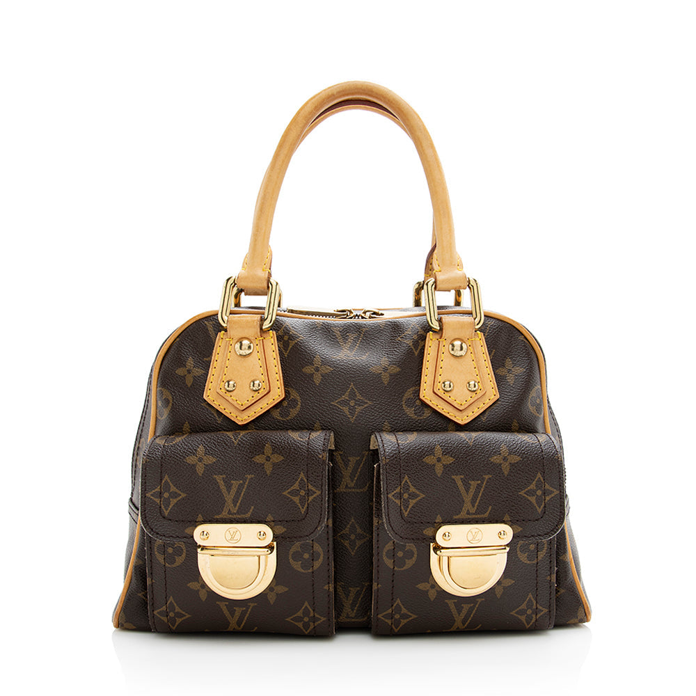 Louis Vuitton Monogram Canvas Manhattan PM Satchel (SHF-18708)