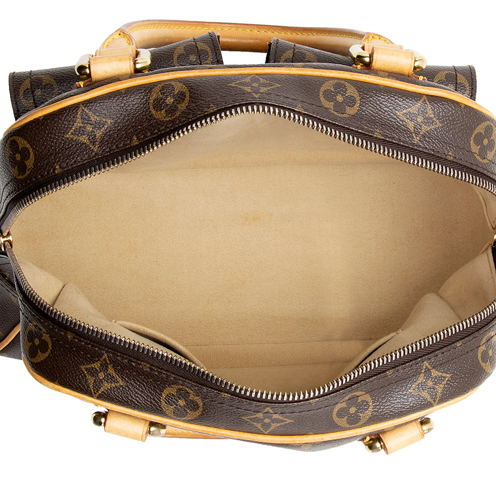 Louis Vuitton Monogram Canvas Manhattan PM Satchel (SHF-18708)