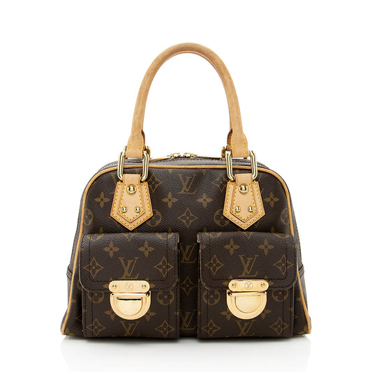 Louis Vuitton Monogram Canvas Manhattan PM Satchel (SHF-18932)