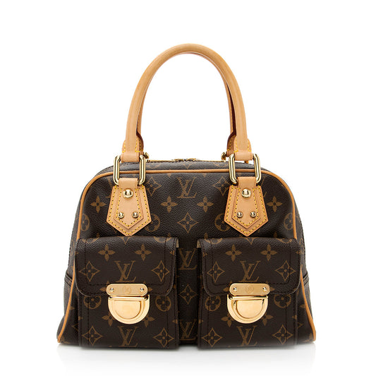 Louis Vuitton Monogram Canvas Manhattan PM Satchel (SHF-19967)