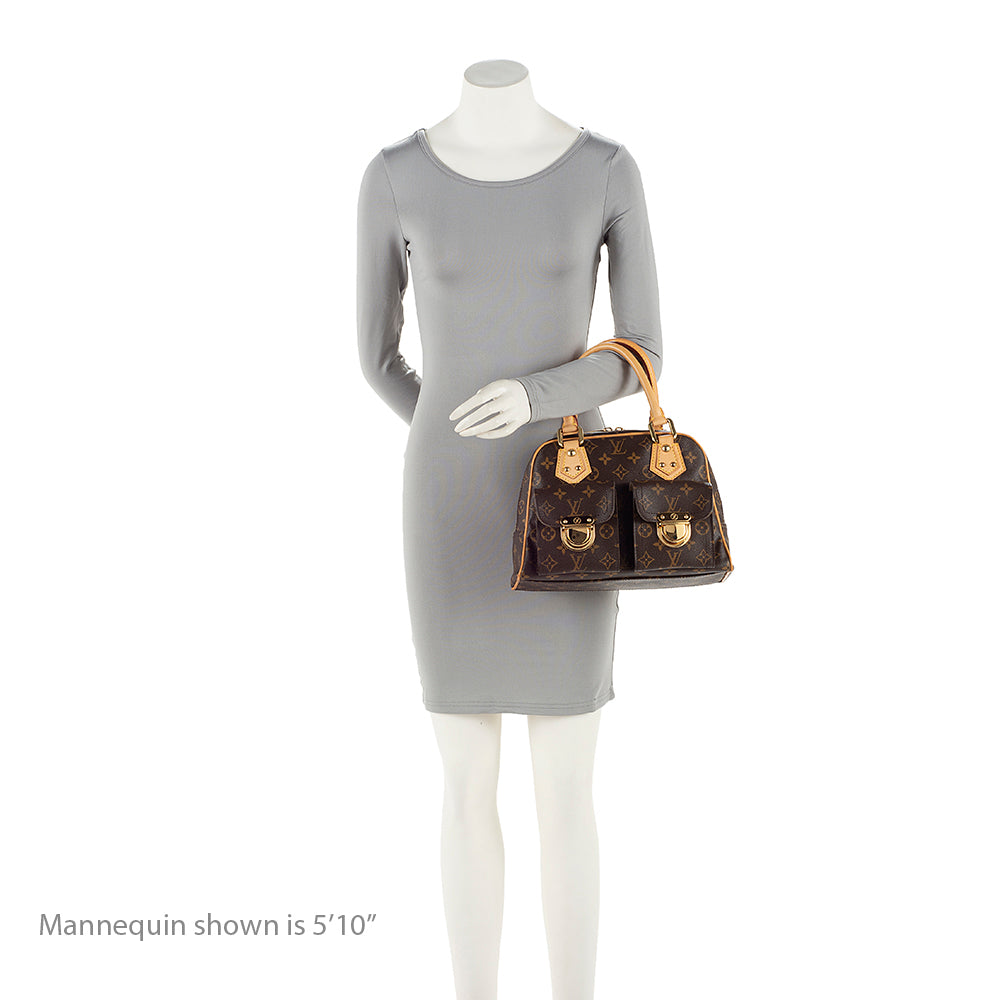 Louis Vuitton Monogram Canvas Manhattan PM Satchel (SHF-19967)