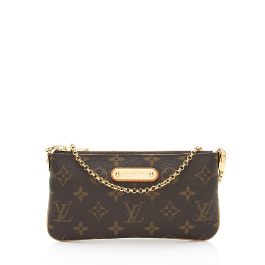 Louis Vuitton Monogram Canvas Milla MM Pochette (SHF-5uMDHD)