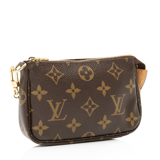 Louis Vuitton Monogram Canvas Mini Pochette Accessoires (SHF-23864)