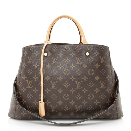 Louis Vuitton Monogram Canvas Montaigne GM Tote (SHF-22574)
