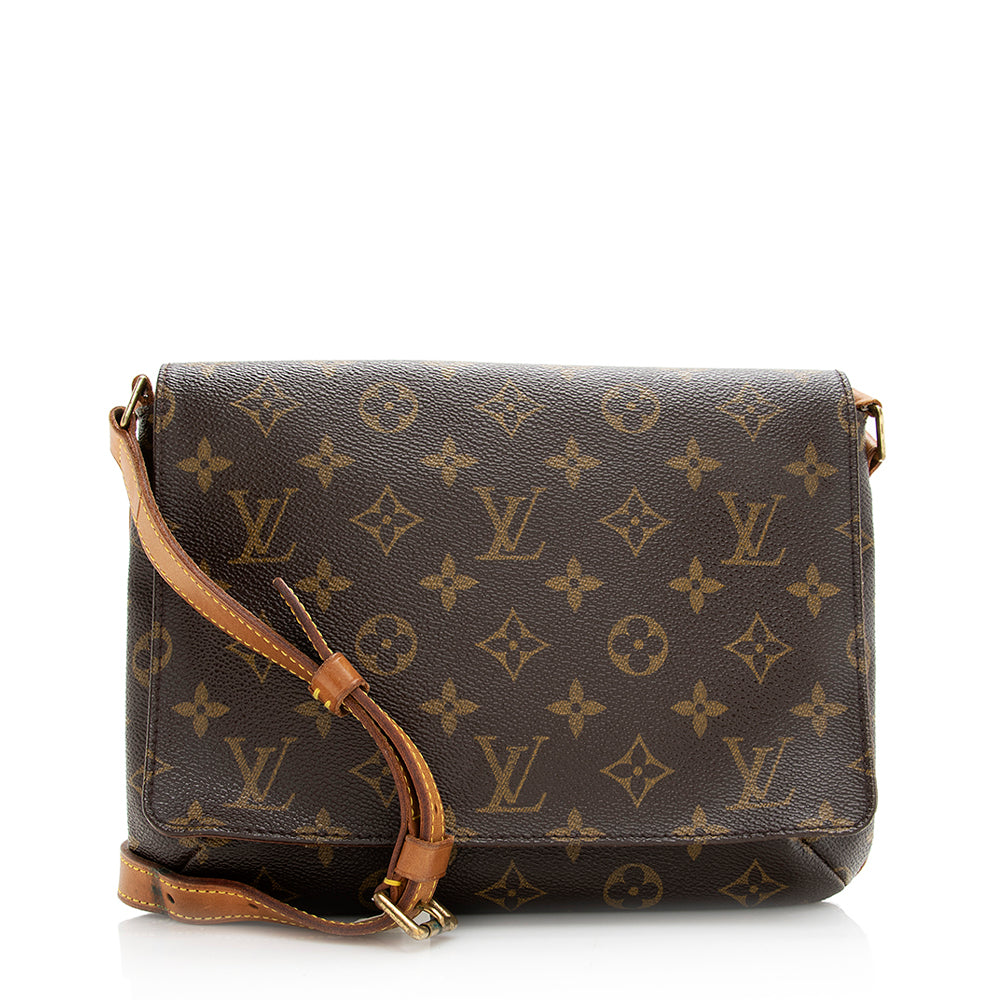 Louis Vuitton Vintage Monogram Canvas Musette Tango Shoulder Bag -  (SHF-20343)