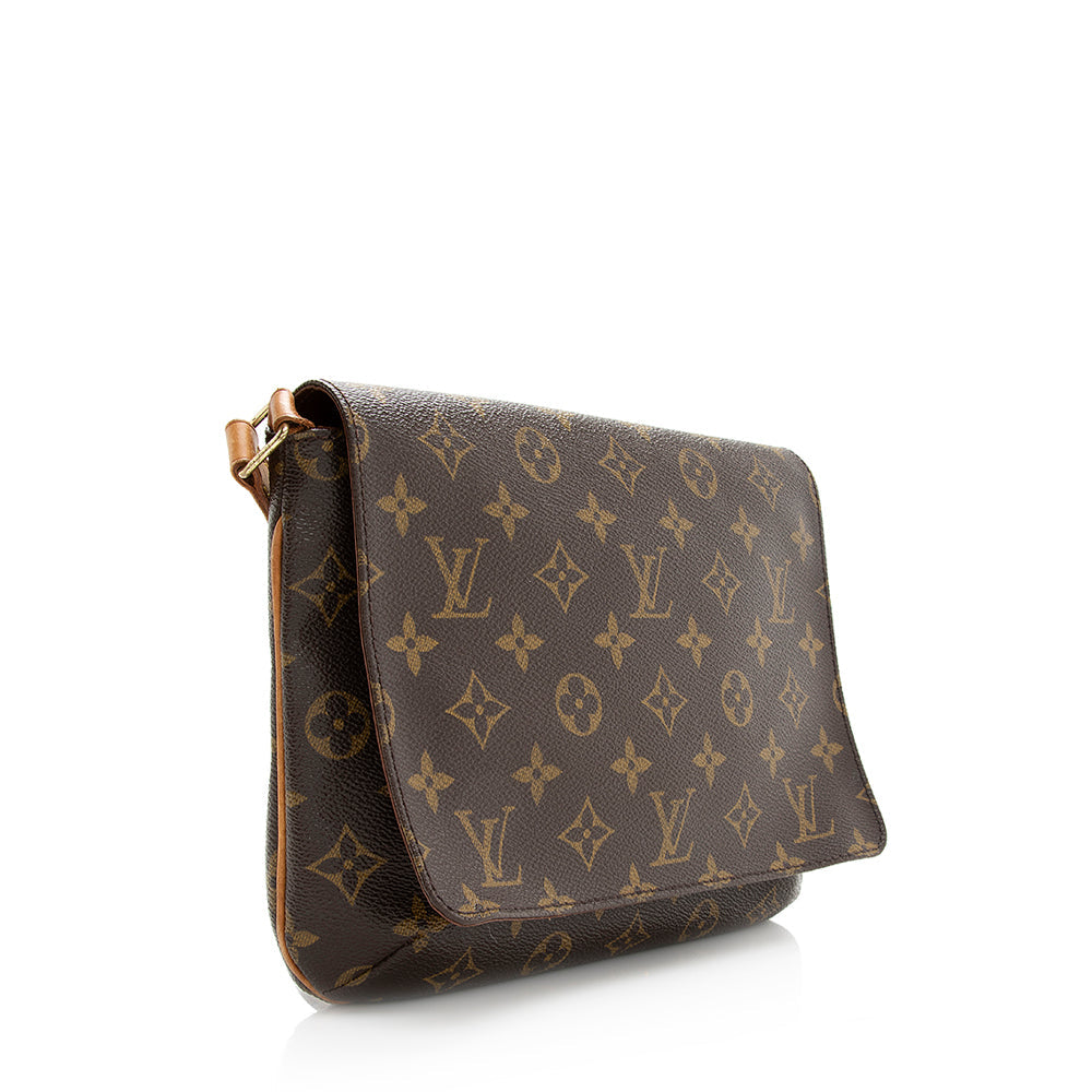 Louis Vuitton Vintage Monogram Canvas Musette Tango Shoulder Bag -  (SHF-20343)