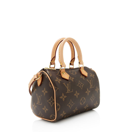Louis Vuitton Monogram Canvas Nano Speedy Satchel (SHF-gUjSco)