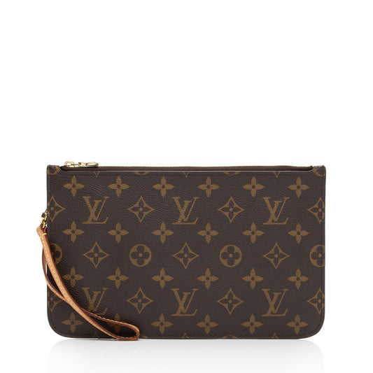 Louis Vuitton Monogram Canvas Neverfull MM Pochette (SHF-qan9t6)