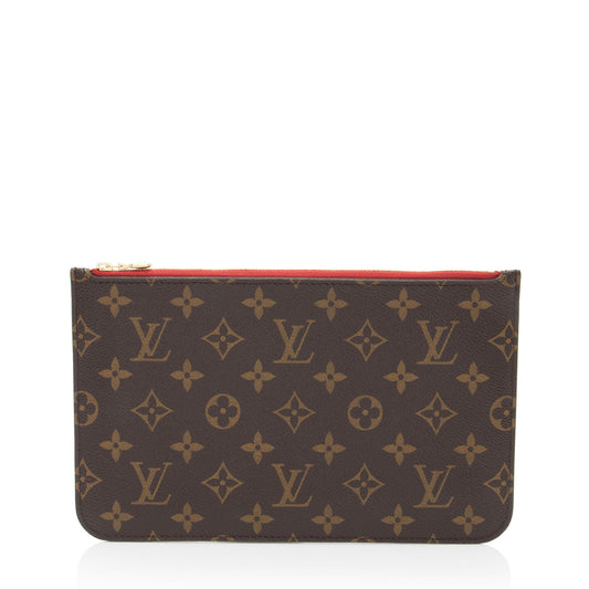 Louis Vuitton Monogram Canvas Neverfull MM Pochette (SHF-2w9Ig6)