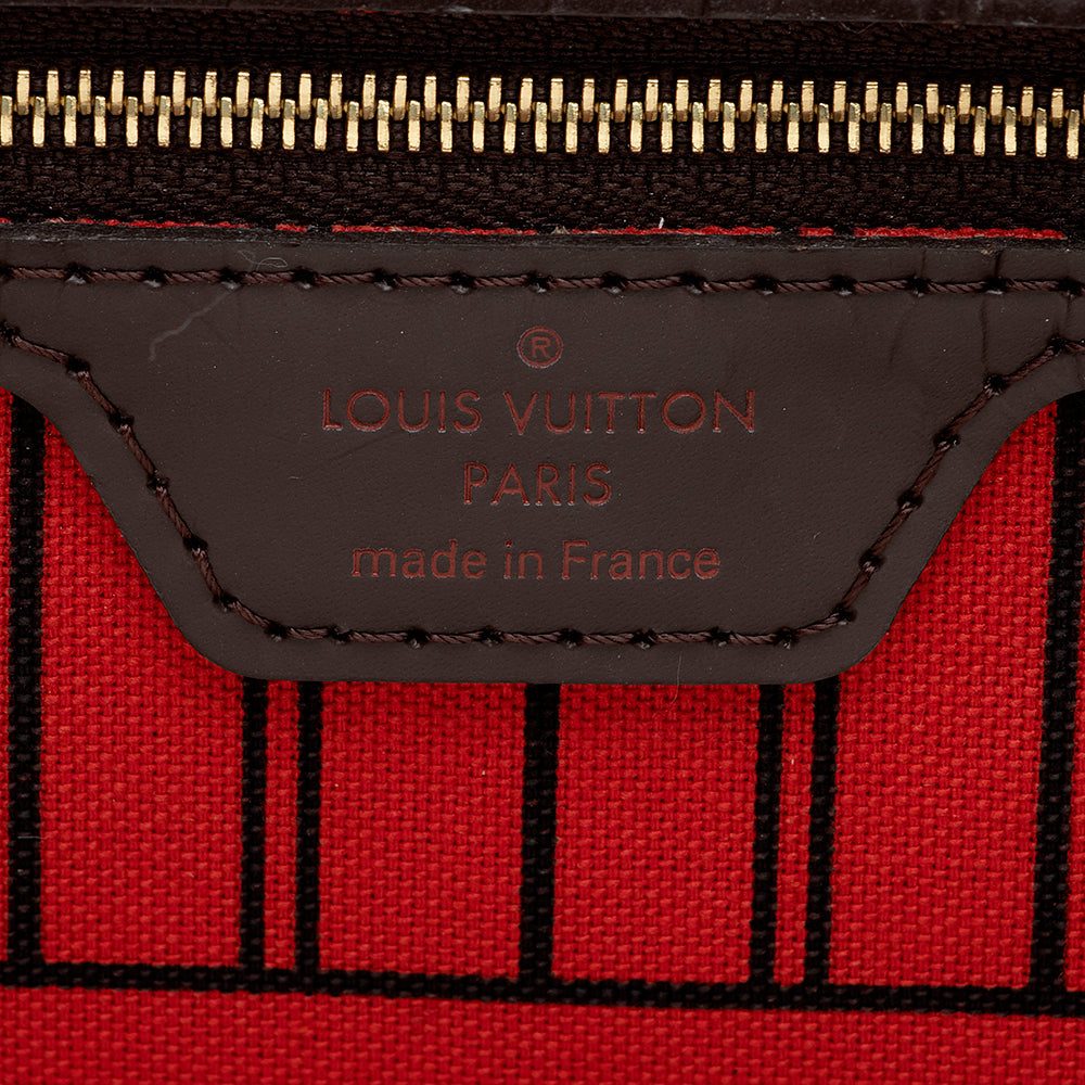Louis Vuitton Damier Ebene Neverfull MM Tote (SHF-17975)