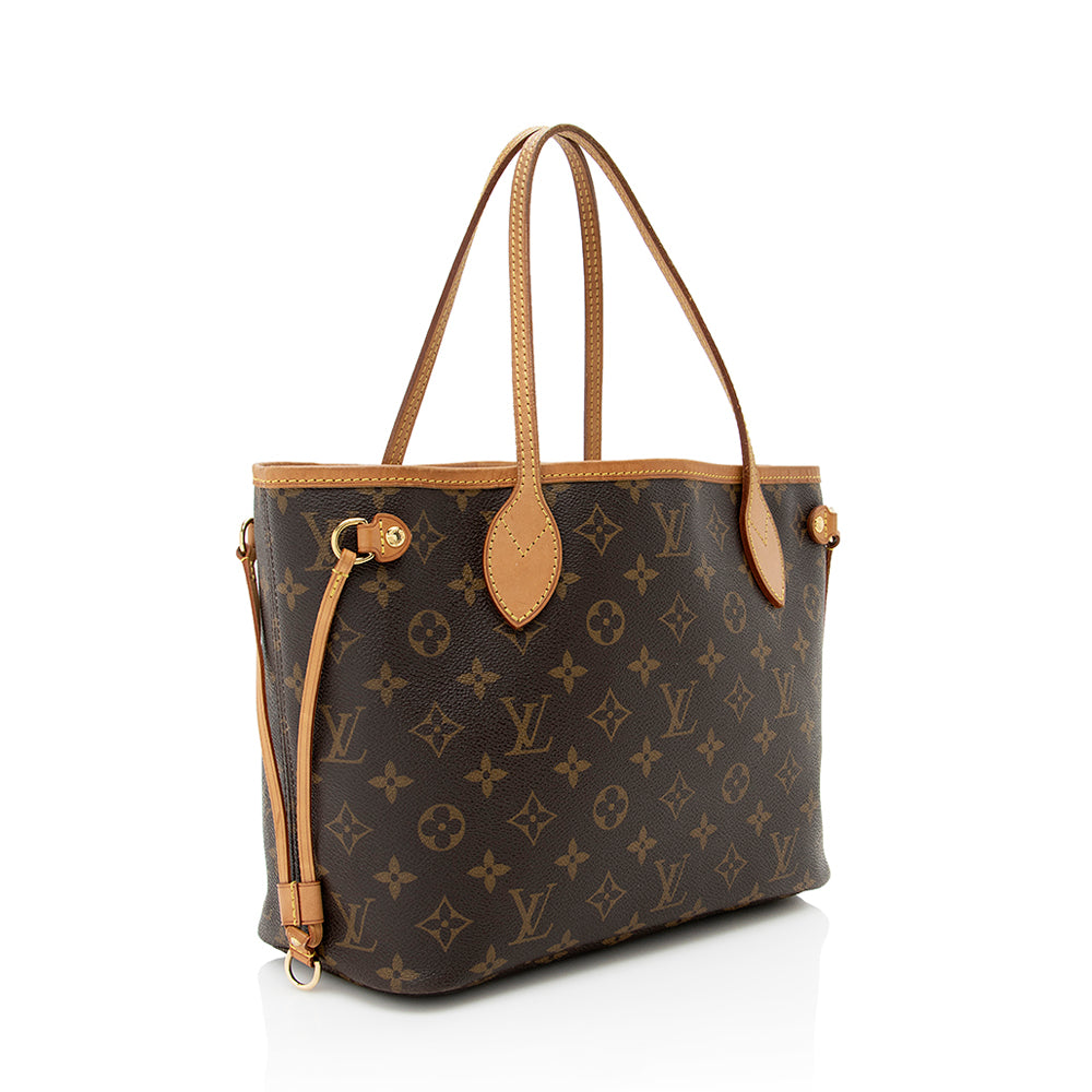 Louis Vuitton Monogram Canvas Neverfull PM Tote (SHF-19122)