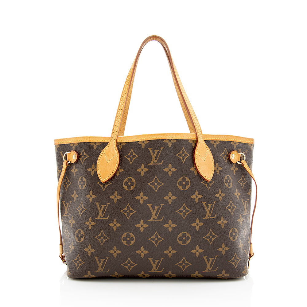 Louis Vuitton Monogram Canvas Neverfull PM Tote (SHF-20528)