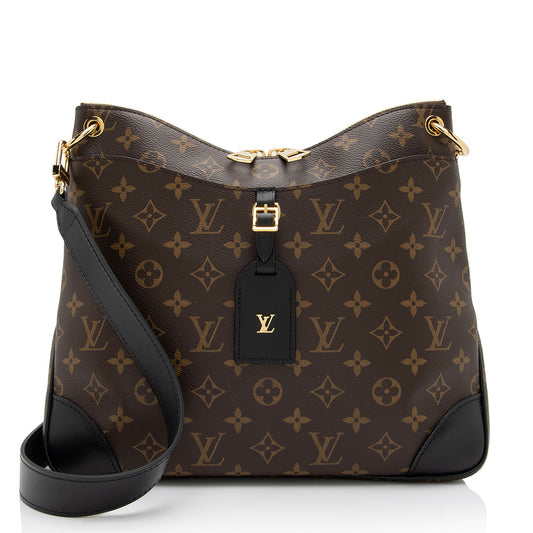 Louis Vuitton Monogram Canvas Odeon MM NM Shoulder Bag (SHF-7STebf)
