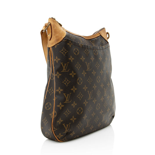 Louis Vuitton Monogram Canvas Odeon MM Shoulder Bag (SHF-18774)