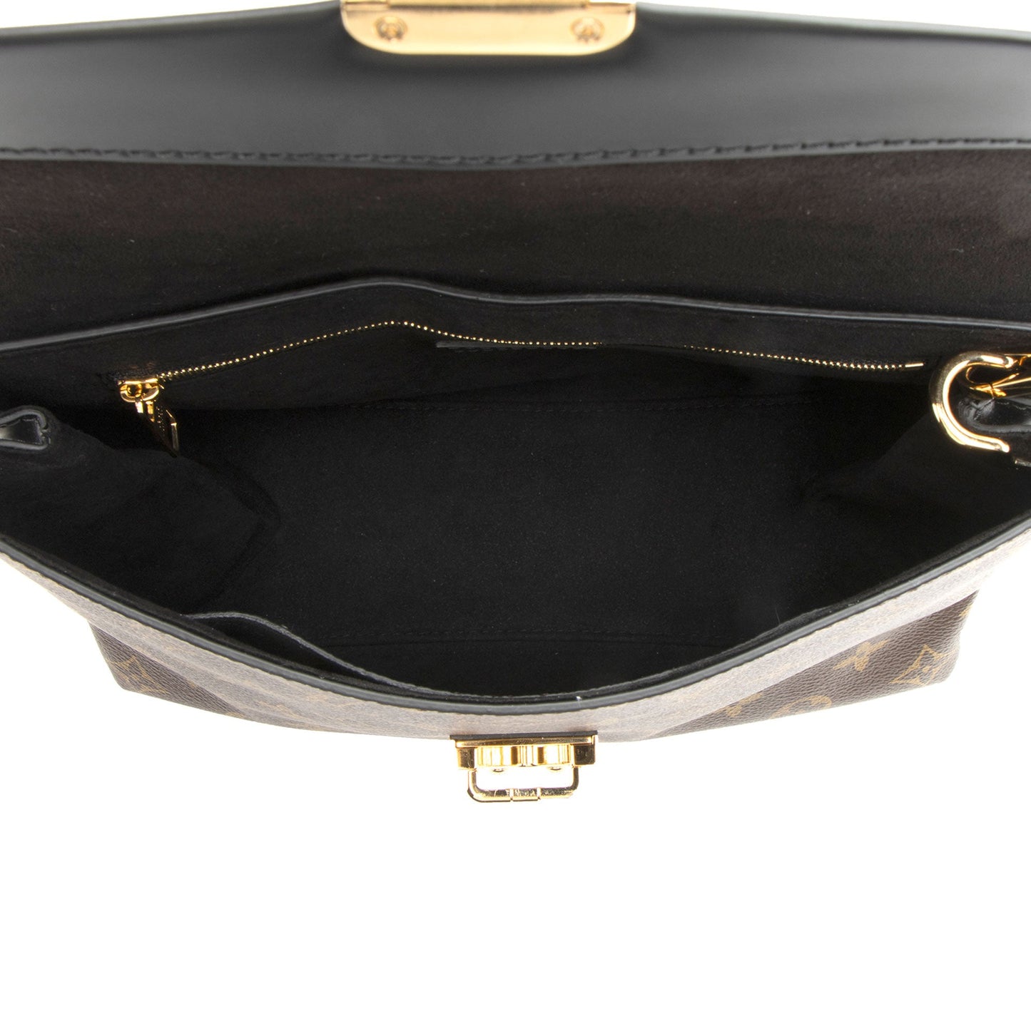 Louis Vuitton Monogram Canvas One Handle MM Flap Bag (SHF-8PThM6)
