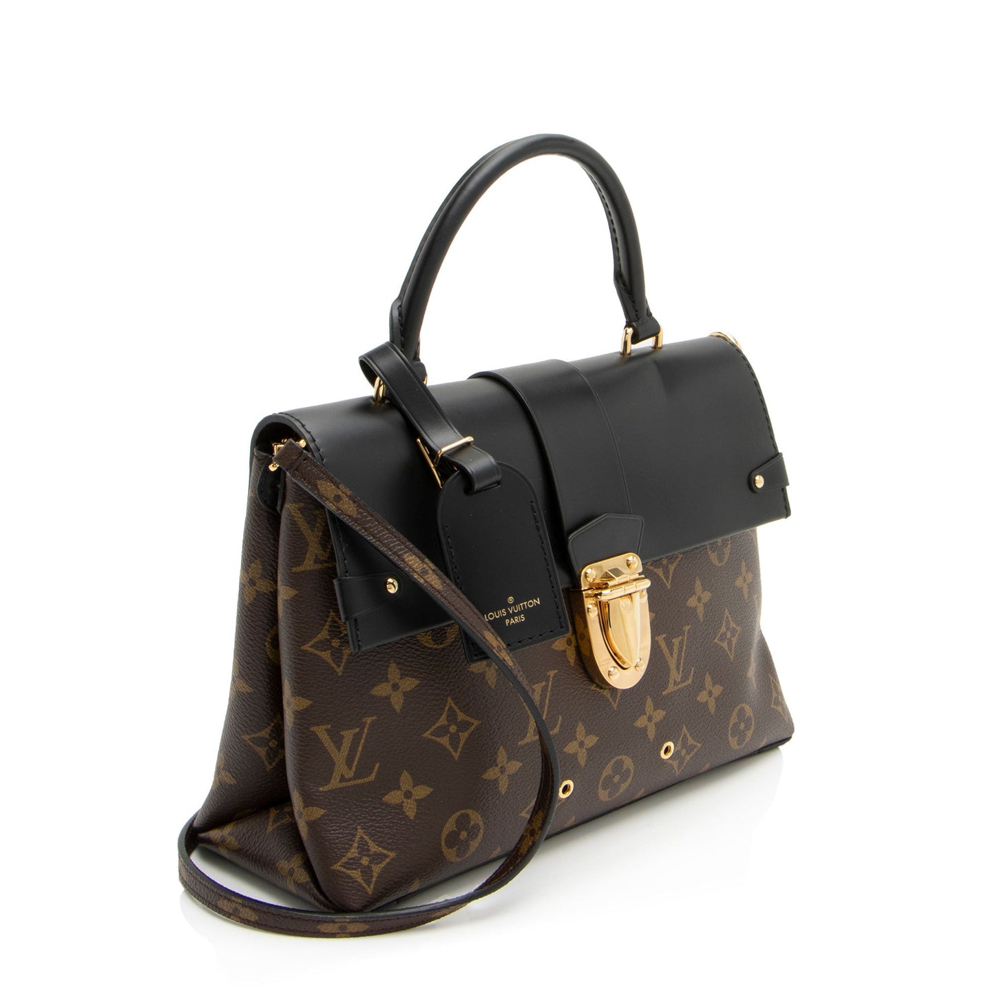 Louis Vuitton Monogram Canvas One Handle MM Flap Bag (SHF-8PThM6)