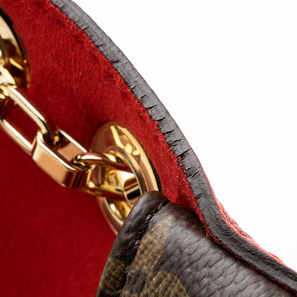 Louis Vuitton Monogram Canvas Pallas Chain Shoulder Bag (SHF-19648)