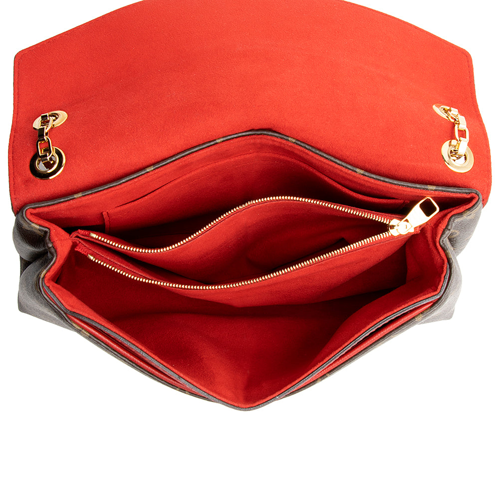 Louis Vuitton Monogram Canvas Pallas Chain Shoulder Bag (SHF-19648)