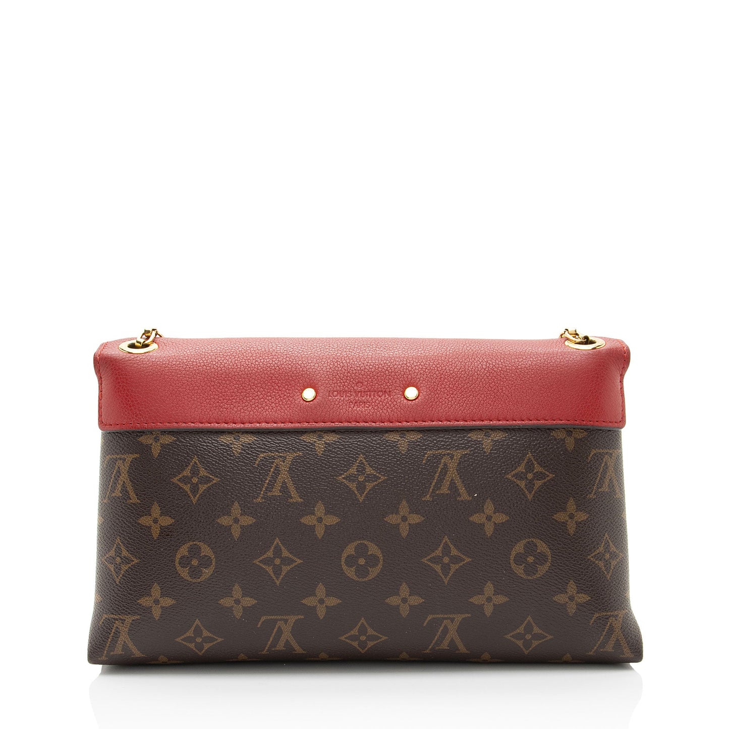 Louis Vuitton Monogram Canvas Pallas Chain Shoulder Bag (SHF-RtD3By)