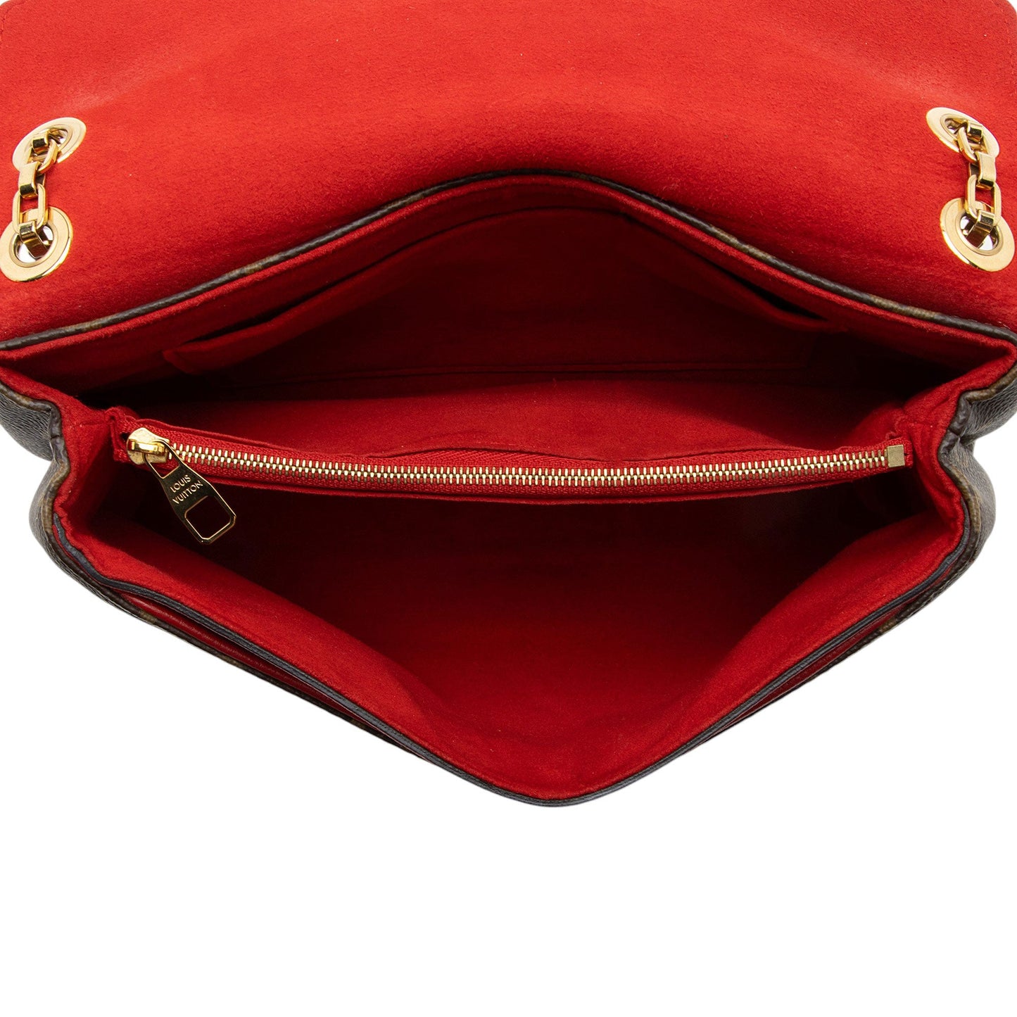 Louis Vuitton Monogram Canvas Pallas Chain Shoulder Bag (SHF-WhukwN)