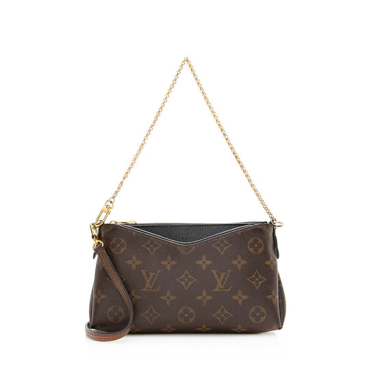 Louis Vuitton Monogram Canvas Pallas Clutch -  (SHF-20535)