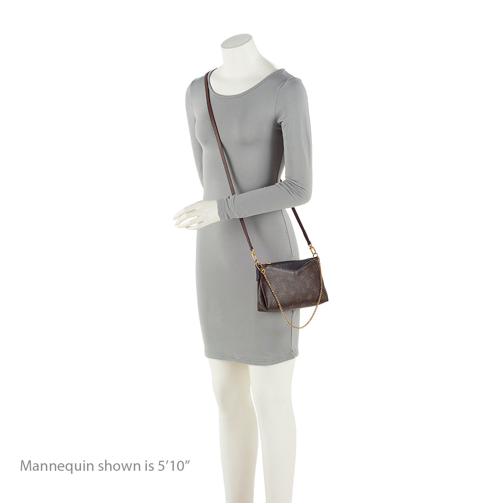 Louis Vuitton Monogram Canvas Pallas Clutch -  (SHF-20535)