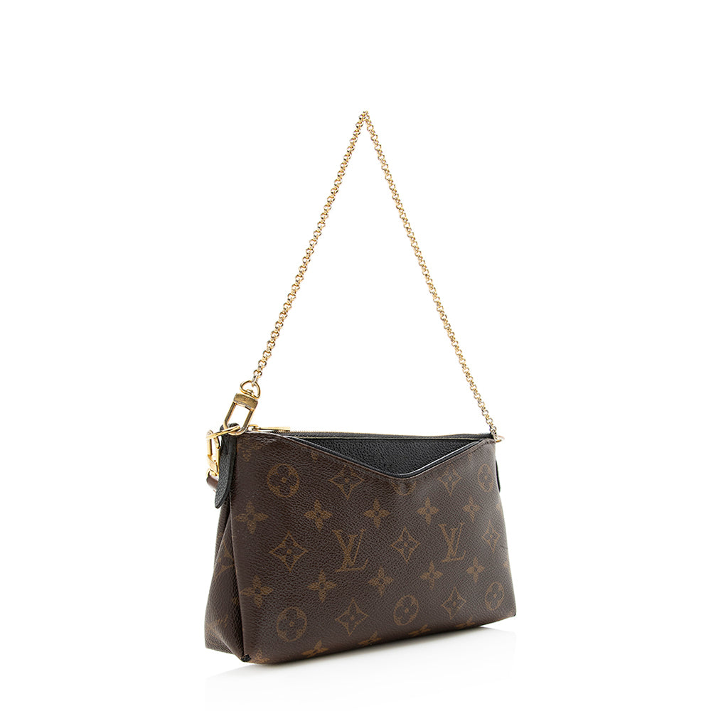 Louis Vuitton Monogram Canvas Pallas Clutch -  (SHF-20535)