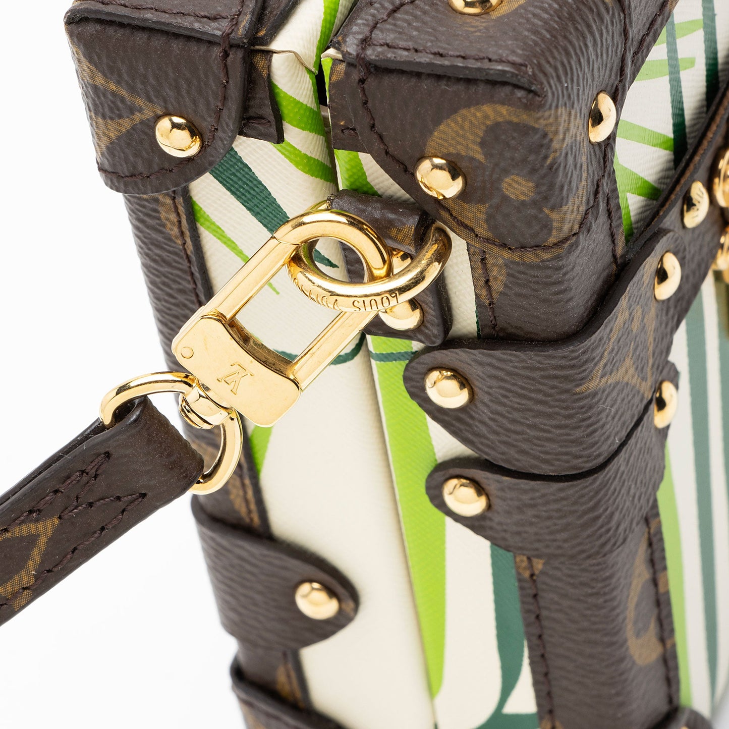 Louis Vuitton Monogram Canvas Palm Petite Malle Bag