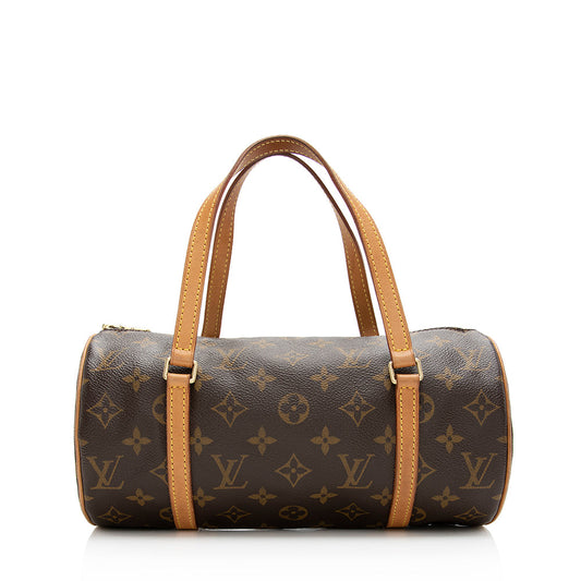 Louis Vuitton Monogram Canvas Papillon 26 Satchel (SHF-19863)