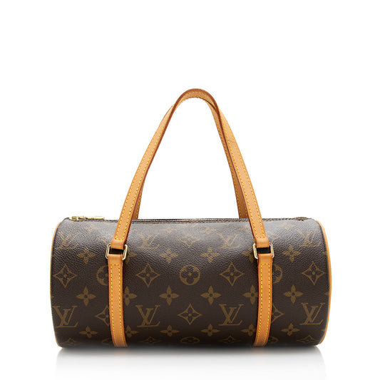 Louis Vuitton Monogram Canvas Papillon 26 Satchel (SHF-20446)