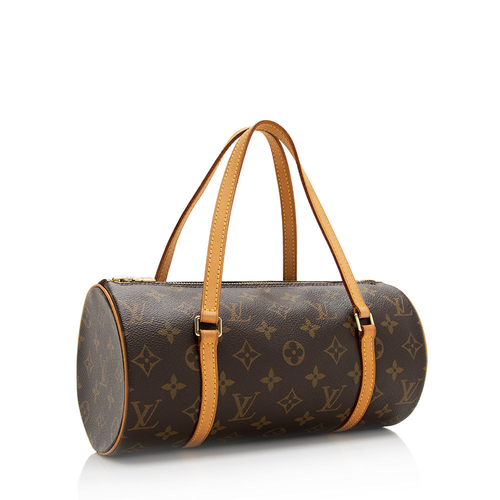 Louis Vuitton Monogram Canvas Papillon 26 Satchel (SHF-20446)