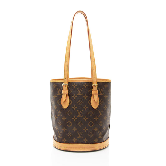 Louis Vuitton Monogram Canvas Petit Bucket Tote