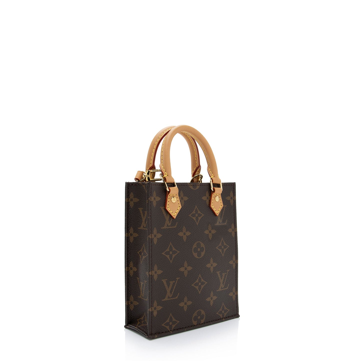 Louis Vuitton Monogram Canvas Petit Sac Plat Shoulder Bag (SHF-Vkwlcf)