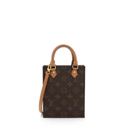 Louis Vuitton Monogram Canvas Petit Sac Plat Shoulder Bag (SHF-SYrls9)