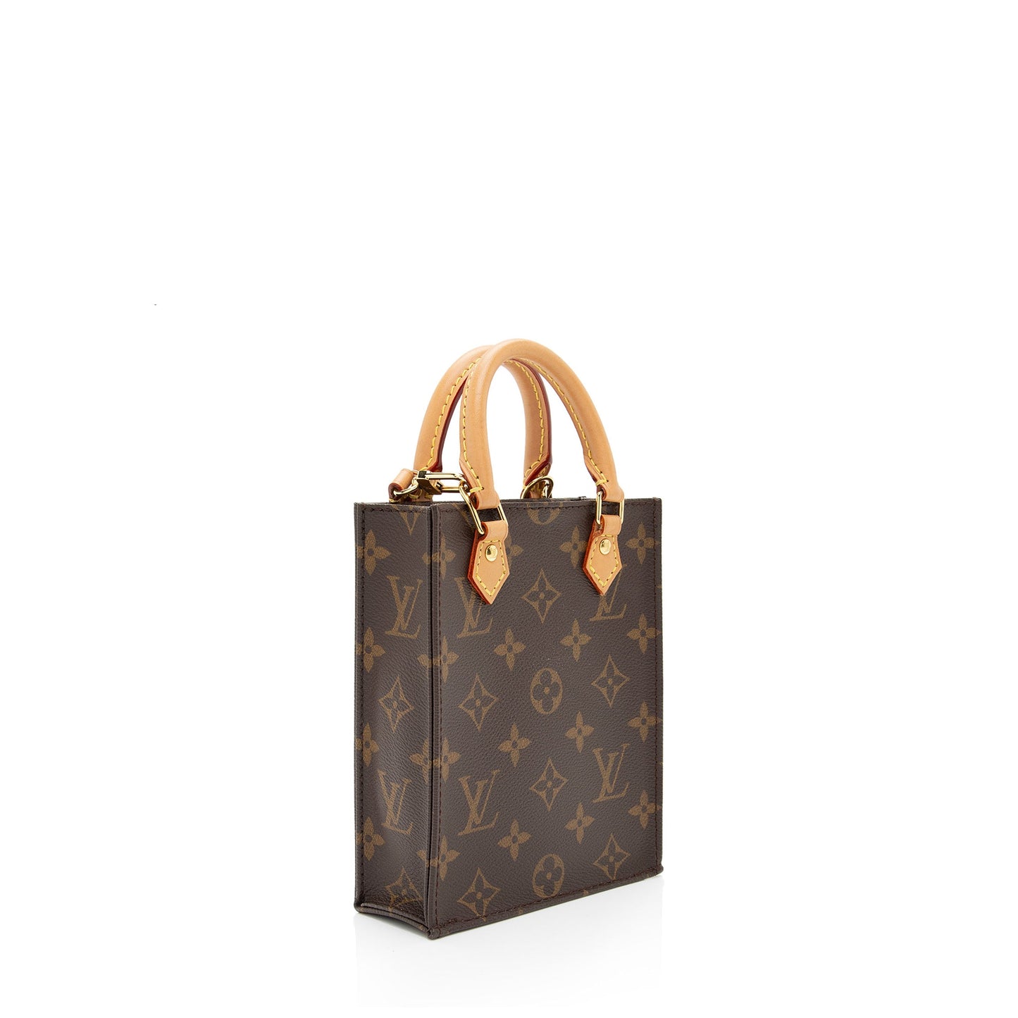 Louis Vuitton Monogram Canvas Petit Sac Plat Shoulder Bag (SHF-XKuDno)