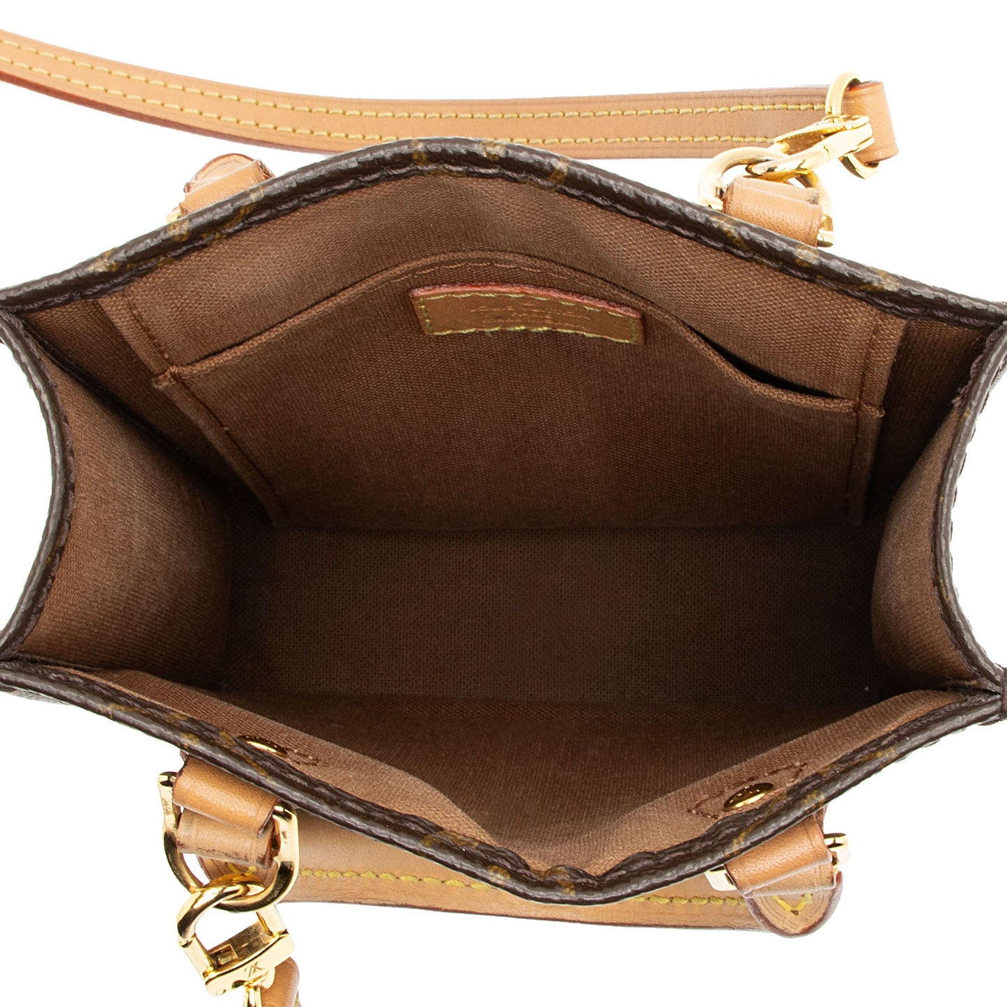 Louis Vuitton Monogram Canvas Petit Sac Plat Shoulder Bag (SHF-K9Hgyy)