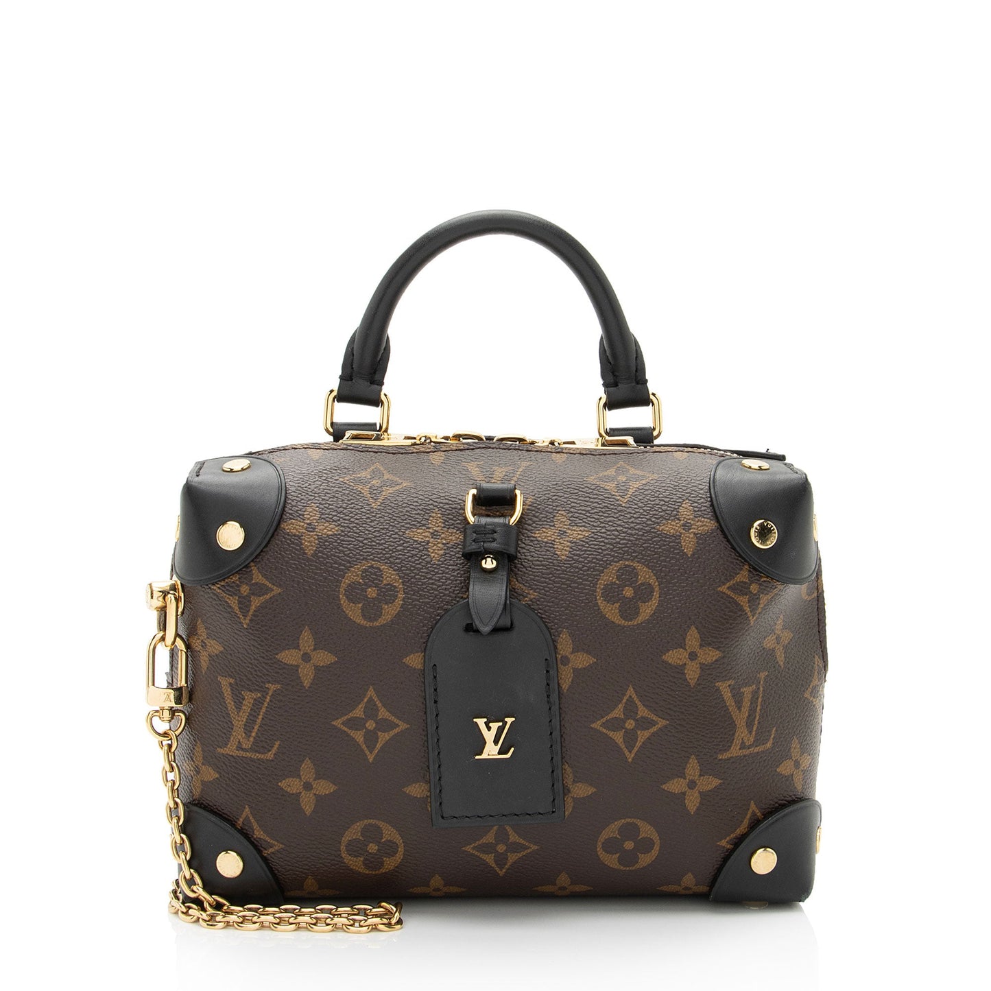 Louis Vuitton Monogram Canvas Petite Malle Souple Satchel