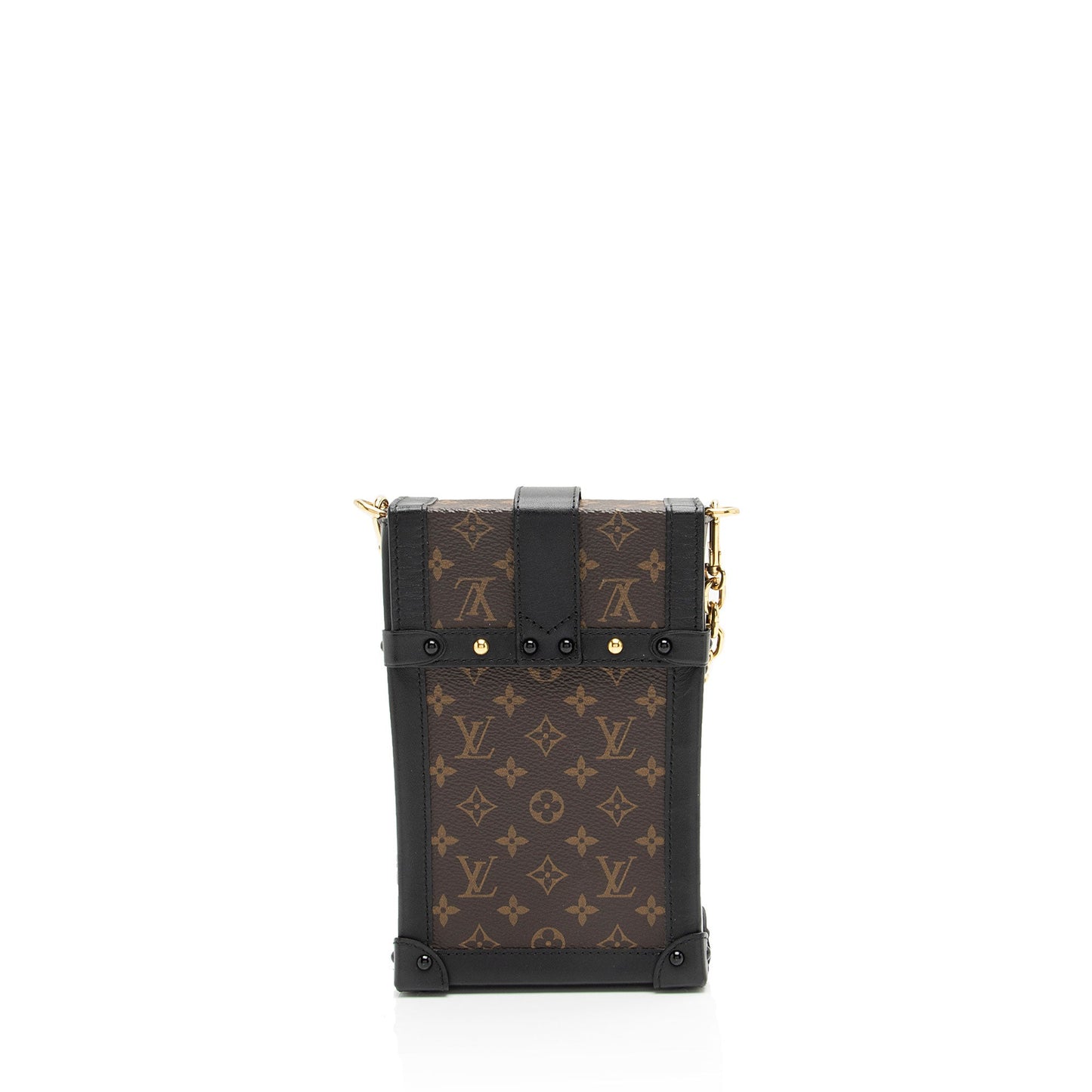 Louis Vuitton Monogram Canvas Pochette Trunk Vertical Shoulder Bag (SHF-0cnSuE)