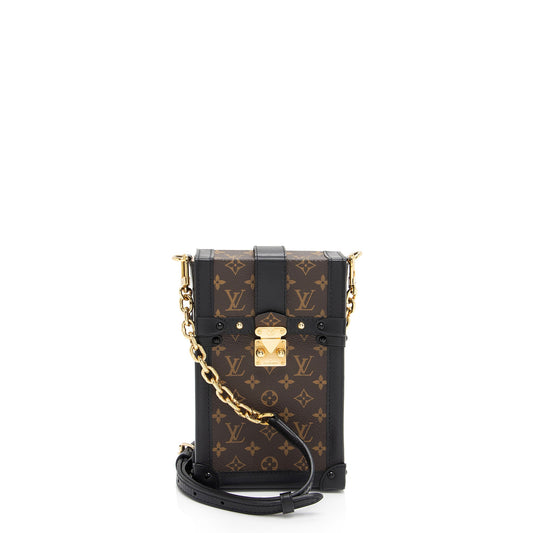 Louis Vuitton Monogram Canvas Pochette Trunk Vertical Shoulder Bag (SHF-9nXL0z)