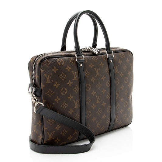Louis Vuitton Monogram Canvas Porte Documents Voyage PM Messenger