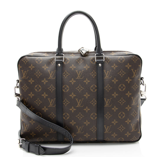 Louis Vuitton Monogram Canvas Porte Documents Voyage PM Messenger